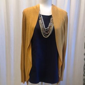 NWOT Banana Republic navy blues shell